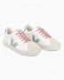 VEJA Small Esplar Laces Chromefree Leather Çocuk Sneaker Extra White/Matcha/Lavande