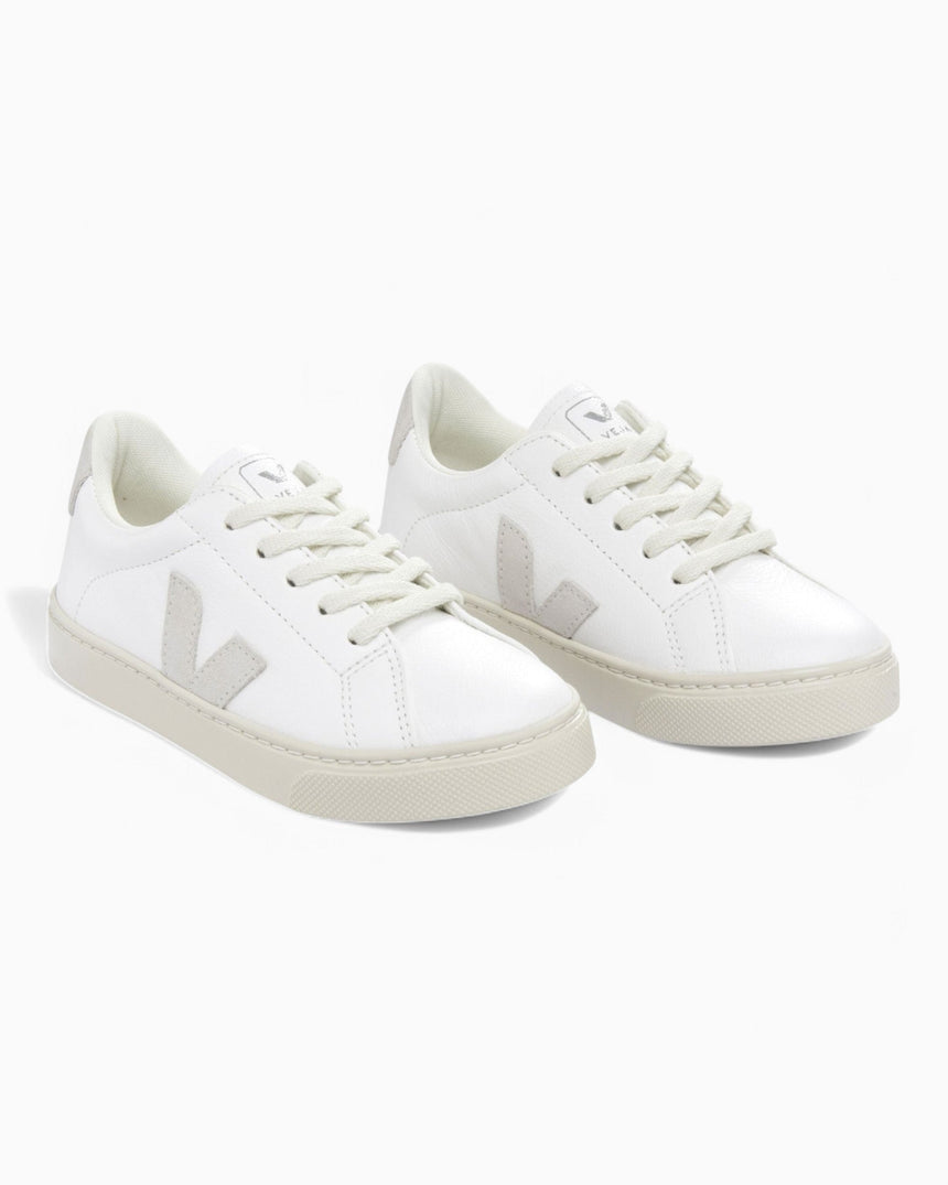 VEJA Small Esplar Laces Chromefree Leather Çocuk Sneaker Extra White/Natural