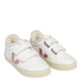 VEJA Small Esplar Winter Fured Chromefree Leather Çocuk Sneaker Extra White/Nacre