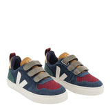 VEJA Small V-10 Suede Çocuk Sneaker Multico/Nautico