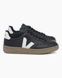 VEJA V-12 Leather Erkek Sneaker Black/White/Dune