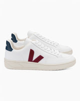 VEJA V-12 Leather Erkek Sneaker Extra White/Marsala/Nautico