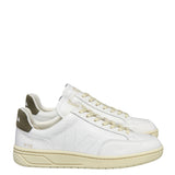 VEJA V-12 Stitch Organic Traced Leather Sneaker Extra White/White Kaki