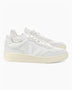 VEJA V-90 Leather Erkek Sneaker Gravel/White