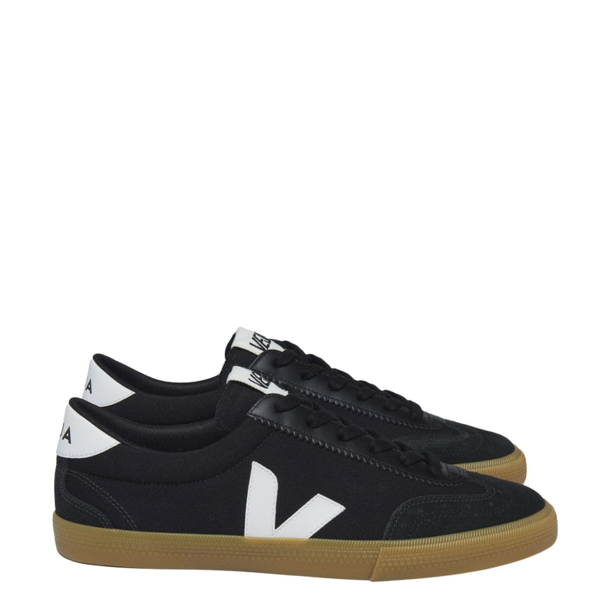 VEJA Volley Canvas Erkek Sneaker Black/White/Natural