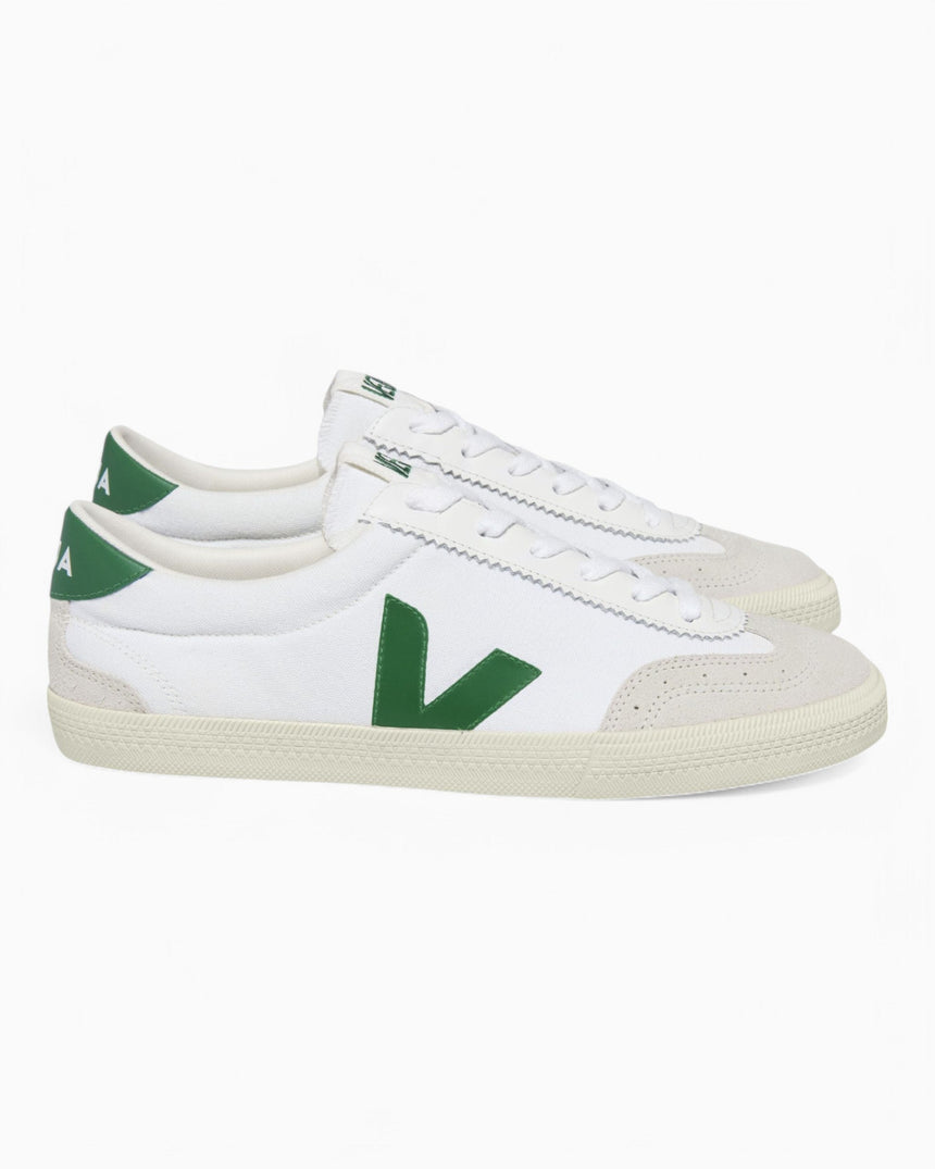 VEJA Volley Canvas Erkek Sneaker White/Emeraude