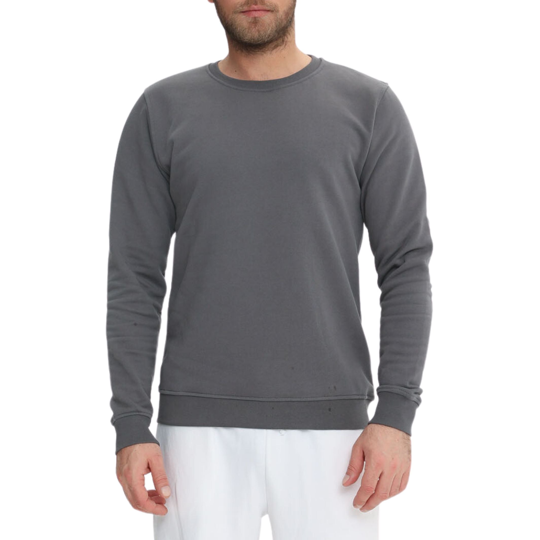 Dark grey clearance crew neck sweatshirt