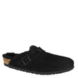 Birkenstock Boston Suede Shearling Terlik Black