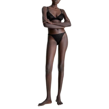 Calvin Klein - High Leg Tanga Sheer Marquisette - Kadın - Vitruta