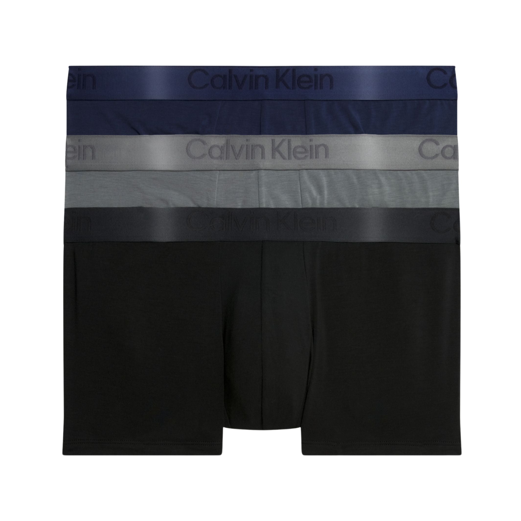 Low Rise Trunk 3PK CK Black Men Black Blue Shadow Gray Sky S