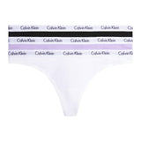 Calvin Klein Thong 3PK - Kadın Black/White/Pastel Lilac