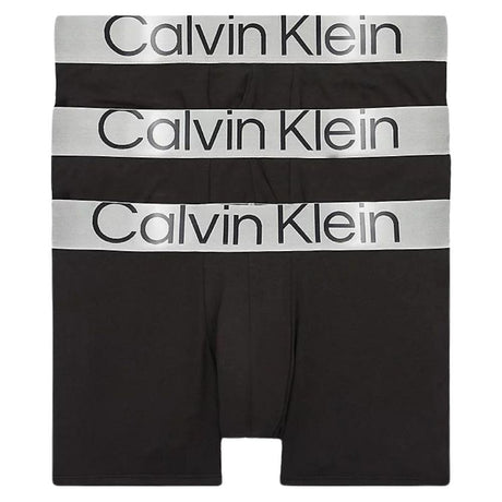 Calvin Klein - Trunk 3PK Steel Cotton Black - Erkek - Vitruta