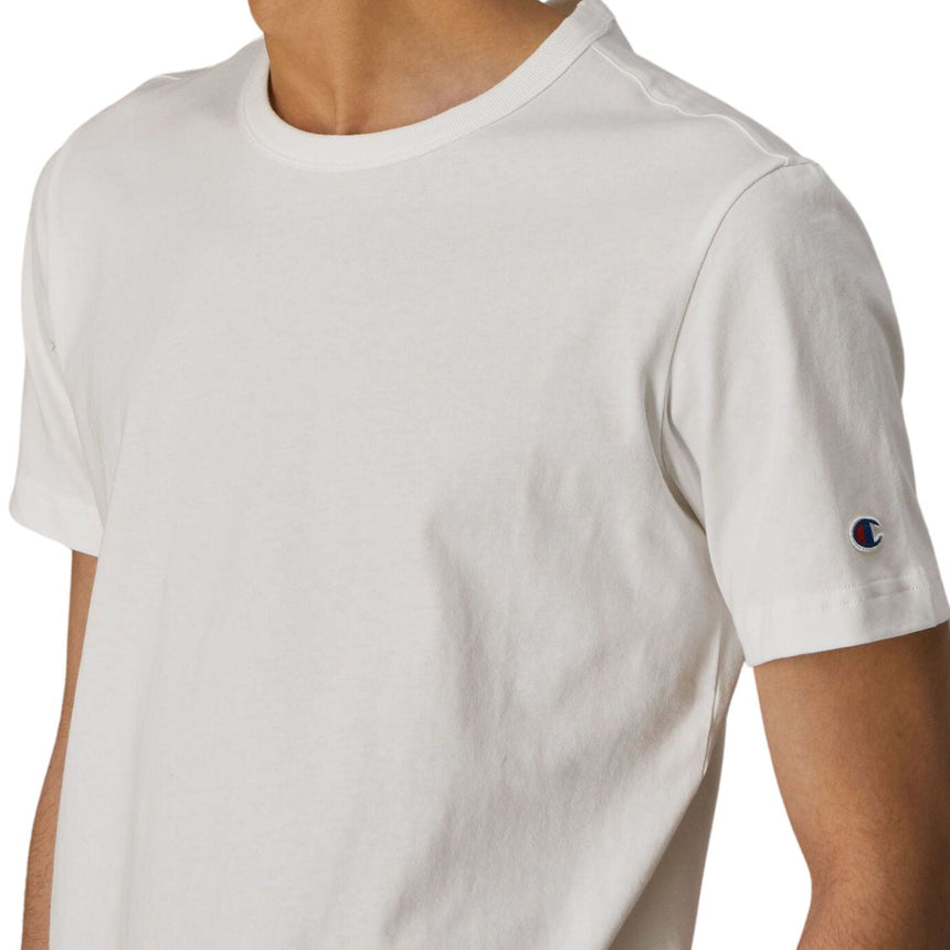 Champion - Logo Patch Crewneck Erkek T-Shirt - Vitruta