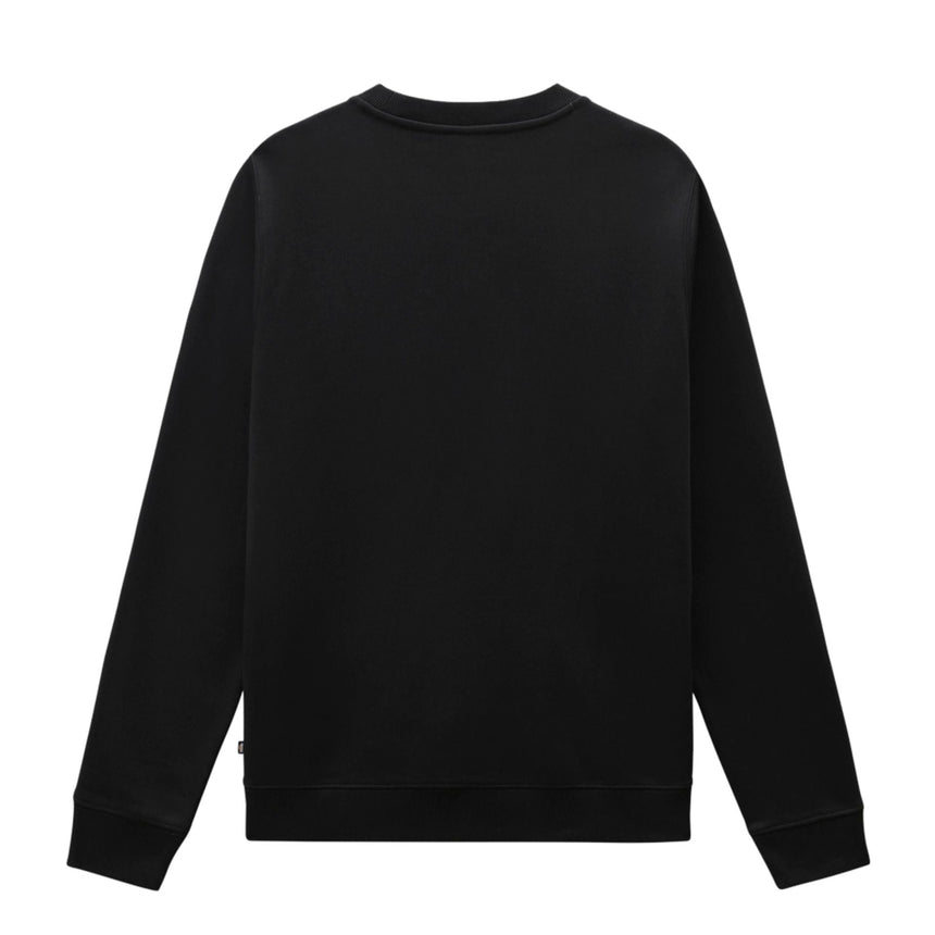 Dickies Men's Oakport Sweatshirt - Logo Badge, Elastic Cuffs & Hem, Black, Size M