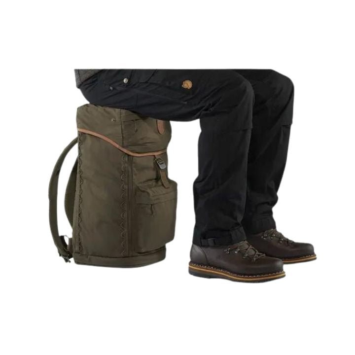 Fjallraven Stubben Side Pockets Hiking Backpack Trekking Bag Green Vintage