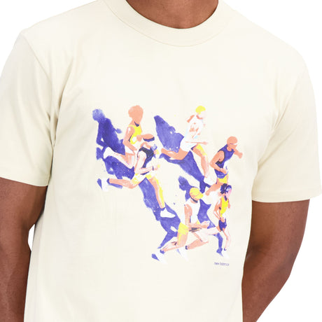 New Balance - Athletics Jacob Rochester Runners Cotton Jersey Erkek T-Shirt - Vitruta