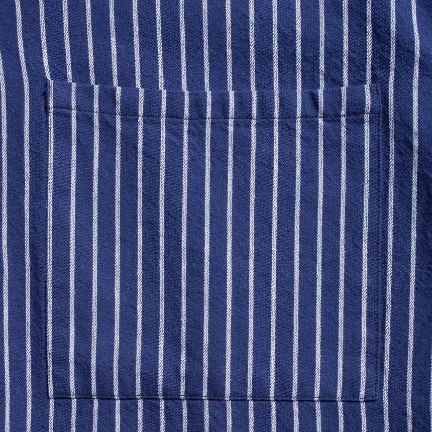 Nudie Jeans - Berra Striped Worker Erkek Gömlek - vitruta