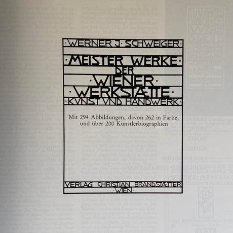 Pestil Books for Vitruta - Meister Werke der Wiener Werkstaette - vitruta