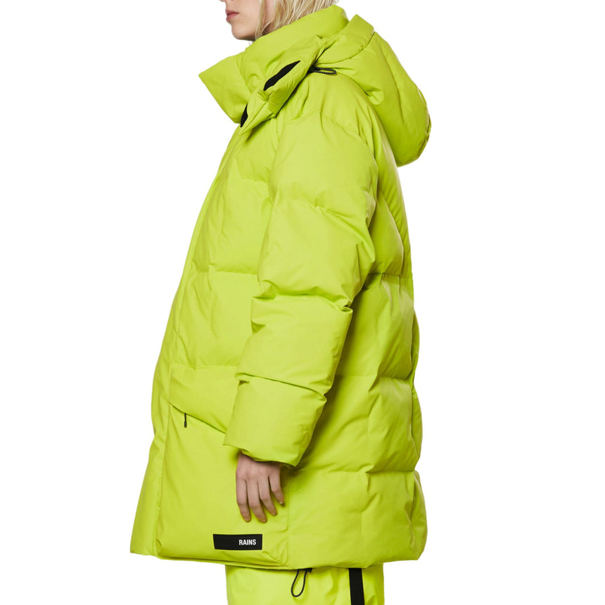 Rains Block Puffer Jacket Digital Lime