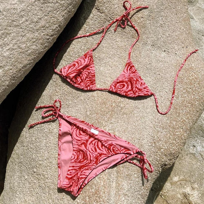 Vatka Co - Lokum Bikini Set Red - Kadın - Vitruta