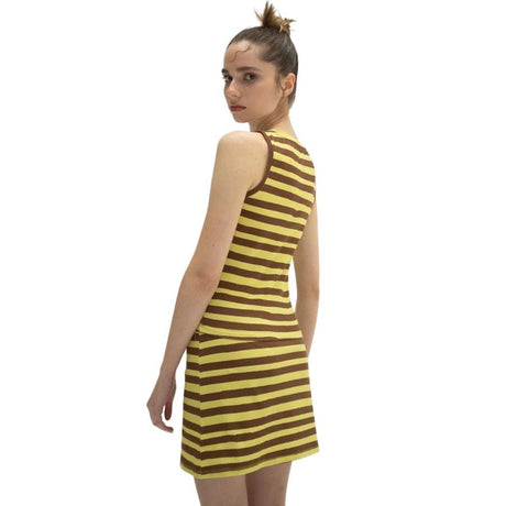 Vatka Co - Maya Top Brown/Yellow - Kadın - Vitruta