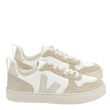 VEJA - Small V-10 Laces Chromefree Leather Çocuk Sneaker - vitruta