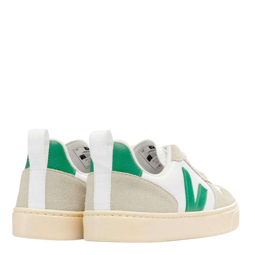 VEJA - Small V-10 Laces Chromefree Leather Çocuk Sneaker - Vitruta