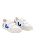 VEJA Small V-12 Chromefree Leather Çocuk Sneaker Extra White/Multico/Miel