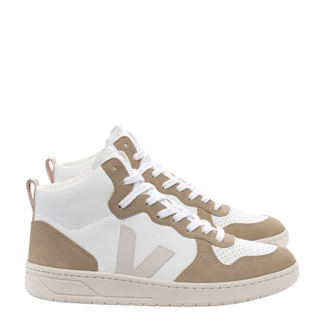 VEJA V - 15 Chromefree Leather Kadın Sneaker White Pierre - Sahara